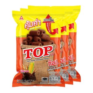 makro-snack-1576 ท็อปอัพ ข้าวโพดอบกรอบ รสช็อกโกแลต 75 ก. x 3