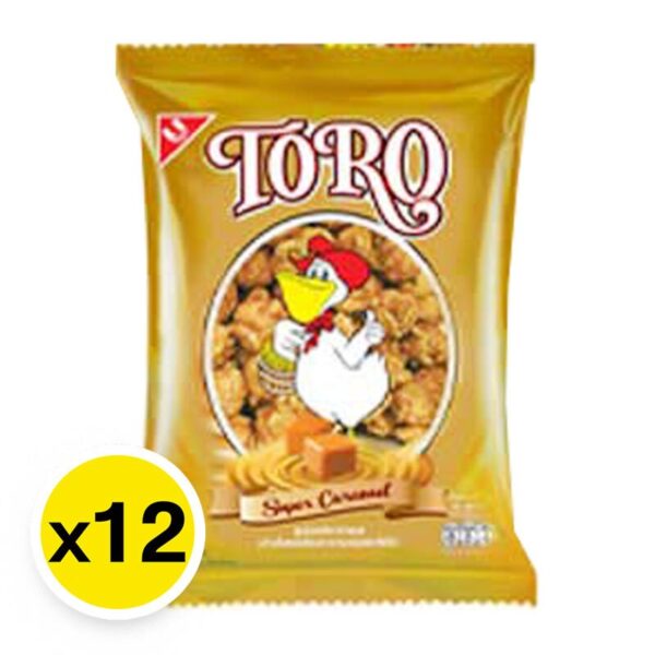 makro-snack-1600 โตโร ข้าวโพดอบกรอบ รสซูเปอร์คาราเมล 18 ก. x 12