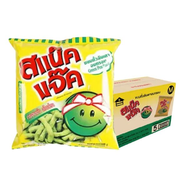 makro-snack-1618 สแน็คแจ๊ค ถั่วลันเตา ยกลัง 15 ก. x 72
