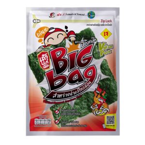 makro-snack-1635 เถ้าแก่น้อย สาหร่ายย่าง รสเผ็ด 60 ก.