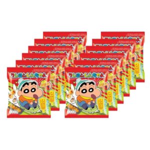 makro-snack-1637 (แถมฟรี การ์ดชินจัง) ชินจัง ข้าวโพดอบกรอบ รสไก่คาราเกะ 11 ก. x 12