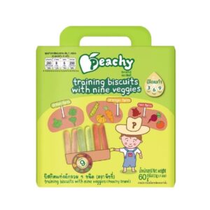 makro-snack-1655 Peachy ขนมบิสกิตแท่งผักรวม 9 ชนิด 1 กล่อง (R26)
