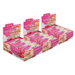 makro-snack-1665 เพนนีโอ นูกัส ขนมเคี้ยวหนึบ รสสตรอว์เบอร์รี่ 20 กรัม แพ็ก 12 ชิ้น X 3
