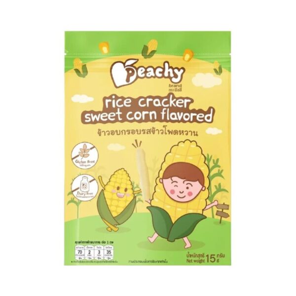 Peachy ข้าวอบกรอบรสข้าวโพดหวาน 1 ถุง (R34)