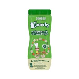 makro-snack-1668 Peachy ขนมพัฟฟ์ธัญพืชผสมผักรวม 1 ขวด (R16)