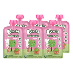 Peachy ชุดสุดคุ้ม รสผักแอปเปิ้ลบด  6 ถุง  (R8 = 6ถุง)