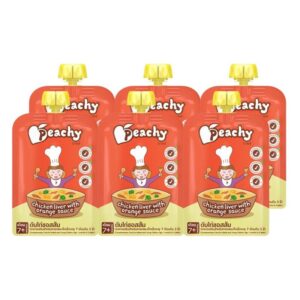 Peachy ชุดสุดค้ม รสผักผลไม้+เนื้อสัตว์ 6 ถุง R22