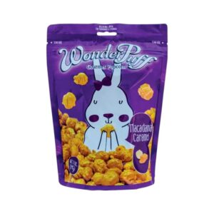 วันเดอร์พัฟฟ์ ข้าวโพดอบกรอบเคลือบคาราเมลผสมแมคคาดาเมีย 198 ก. Wonderpuff Gourmet Macadamia Caramel Popcorn 198 g.
