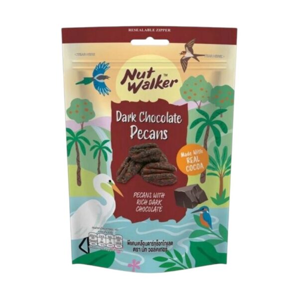 makro-snack-1697 นัท วอล์คเกอร์ พีแคนเคลือบดาร์กช็อกโกแลต 120 ก. Dark Chocolate Pecan 120 g.