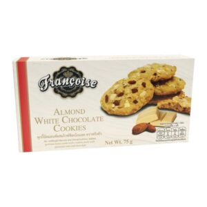 makro-snack-1698 ฟรังซัว คุกกี้อัลมอนด์ผสมไวท์ช็อกโกแลต 75 ก. ALMOND WHITE CHOCOLATE COOKIES 75 g.