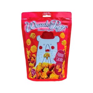 วันเดอร์พัฟฟ์ ข้าวโพดอบกรอบเคลือบคาราเมลผสมอัลมอนด์ 198 ก. WonderPuff Almond Caramel Popcorn 198 g.
