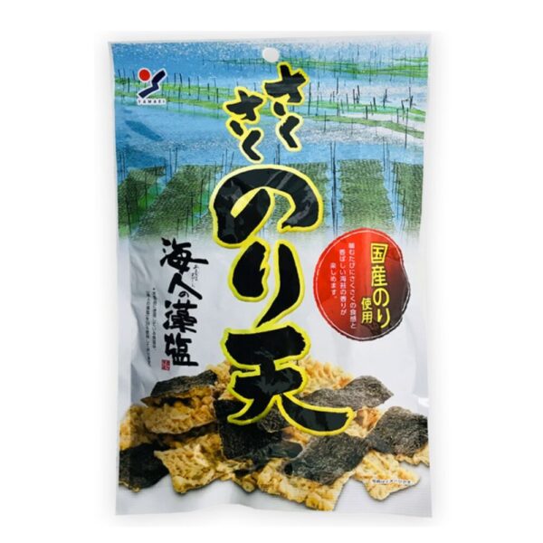 makro-snack-1710 สาหร่ายทอดกรอบ รสดั้งเดิม 70 กรัม Sakusaku Noriten Fried Seaweed Salt (Yamaei Brand)