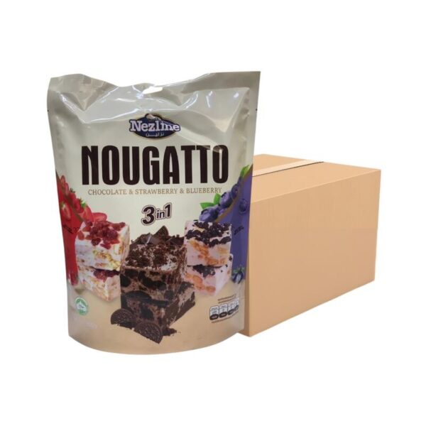 [ยกลัง 20 ห่อ+ฟรี 2 ห่อ] (300 กรัม) Nezline Nougatto Nougat Crisp นูกัตโตะ ขนมนูกัต มาเคียโต้ 3 รสชาติ