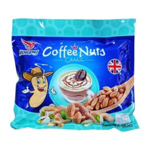 Nezline ขนมตุ้บตั้บ รสถั่วต่างๆ (รสอัลมอนด์,รสเม็ดมะม่วงหิมพานต์,รสพิสตาชิโอ) ตราเนสไลน์ 500 กรัม กาแฟ(สีน้ําเงิน)