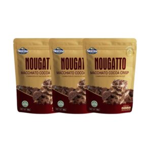 Nezline Nougatto Nougat Crisp นูกัตโตะ ขนมนูกัต มาเคียโต้ 50 กรัม รสช็อกโกแลต (3ห่อ)