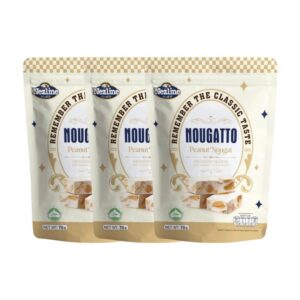 [3 ห่อ 100 บาท] (50 กรัม) Nezline Nougatto Nougat Crisp นูกัตโตะ ขนมนูกัต มาเคียโต้ 3 รสชาติ ขนาดพกพา ตราเนสไลน์ (3 ห่อ) นูกัตถั่ว