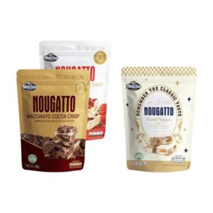 [3 ห่อ 100 บาท] (50 กรัม) Nezline Nougatto Nougat Crisp นูกัตโตะ ขนมนูกัต มาเคียโต้ 3 รสชาติ ขนาดพกพา ตราเนสไลน์ ช็อก+สตรอ+นูกัตถั่ว