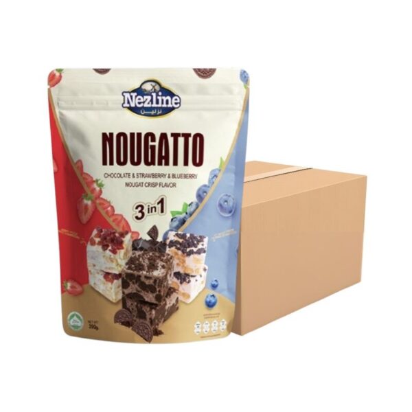 [ครึ่งลัง 10 ห่อ+ฟรี 1 ห่อ] (300 กรัม) Nezline Nougatto Nougat Crisp นูกัตโตะ ขนมนูกัต มาเคียโต้ 3 รสชาติ