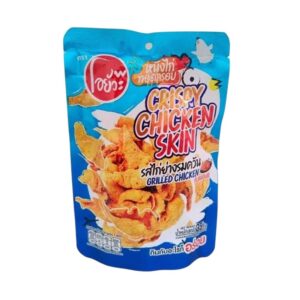 makro-snack-1753 O-yua หนังไก่ทอดกรอบ รสไก่ย่างรมควัน ขนาด 35 กรัม Crispy Chicken Skin Grilled Chicken Flavour. 35 g.