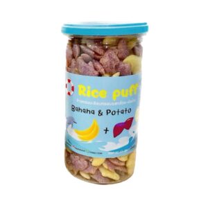 makro-snack-1823 Begin Baby Rice puff (แบบกระปุกสุดคุ้ม )ขนมข้าวผสมผักอบกรอบสําหรับเด็ก รูปโลมา
