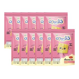 makro-snack-1841 อาเคจัง เกี๊ยวกระจก เซ็ตกรอบยกโหล รสน้ําจิ้มไก่ 12 ห่อ ขนาด 40 กรัม