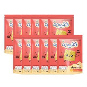 makro-snack-1848 อาเคจัง เกี๊ยวกระจก เซ็ตกรอบยกโหล รสต้มยํา 12 ห่อ ขนาด 40 กรัม