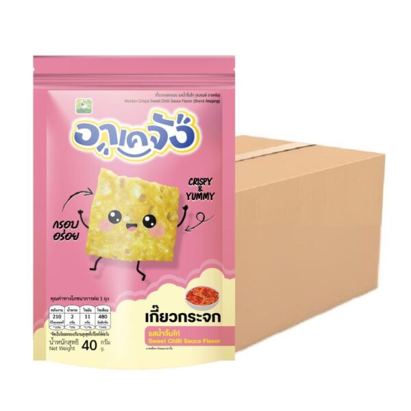 อาเคจัง เกี๊ยวกระจกรสน้ําจิ้มไก่ 24ห่อ ขนาด 40 กรัม
