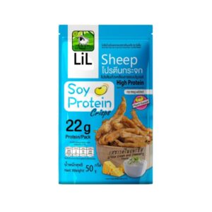 makro-snack-1864 (ใหม่)โปรตีนกระจก soy protein crisps รสซาวครีมและชีส หวานเค็ม หอมนมจากนิวซีแลนด์ฺ โปรตีนสูง ปราศจากผงชูรส ขนาด 50 กรัม