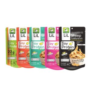 โปรตีนกระจกรวมรสเจ 5 ห่อ soy protein crisps รสวาซาบิหอมขึ้นจมูก กรอบอร่อยเพลิน ขนาด 50 กรัม