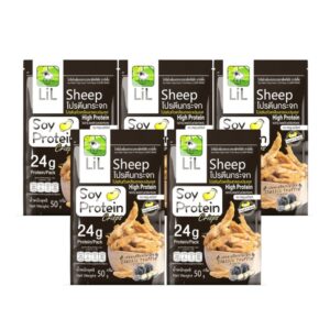 Lilsheep soy protein crisps โปรตีนกระจก เซ็ต 5 ห่อ หอมเห็ดทรัฟเฟิลแท้ๆ กรอบอร่อยเพลิน ไม่ลงพุง ขนาด 50 กรัม
