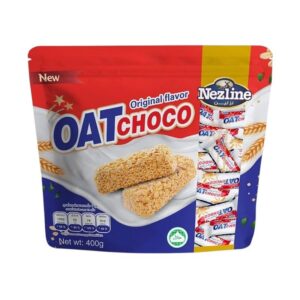 makro-snack-1907 (รสดั้งเดิม 400 กรัม) Oat Choco ขนมข้าวโอ๊ตอัดแท่ง ตราเนสไลน์ 400 กรัม
