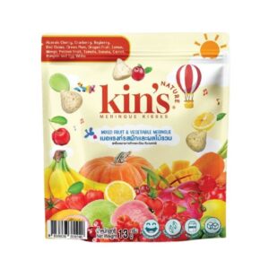 makro-snack-1927 Kin's Nature เมอแรงก์ รสผักและผลไม้รวม เมอแรงก์คิซ ขนมสําหรับเด็ก เมอแรงก์ รสผักและผลไม้รวม 13 กรัม
