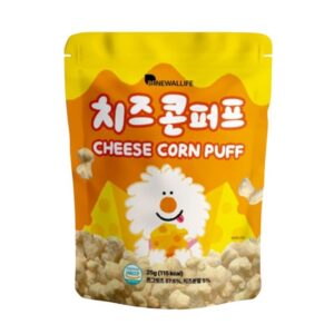 makro-snack-1941 Kin's Nature ขนมนําเข้าจากเกาหลี ชีสคอร์นพัฟ 25 กรัม
