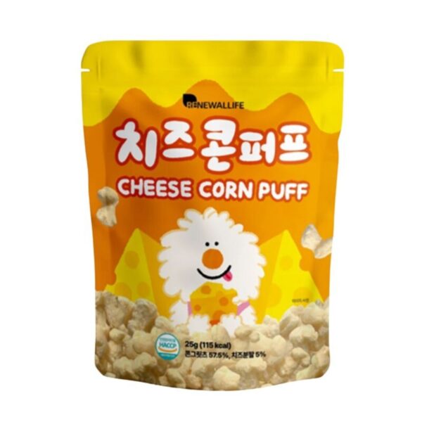 makro-snack-1941 Kin's Nature ขนมนําเข้าจากเกาหลี ชีสคอร์นพัฟ 25 กรัม