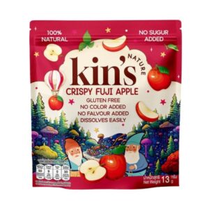 makro-snack-1946 Kin's Nature ขนมเด็กจากผลไม้ Apple Fuji กรอบ 13 กรัม