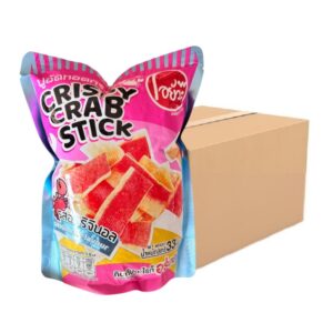 O-yua ปูอัดทอดกรอบ รสออริจินอล(ยกลัง 36 ซอง /1 ลัง) ขนาด 33g. Crispy Crab Stick Original Brand O-yua