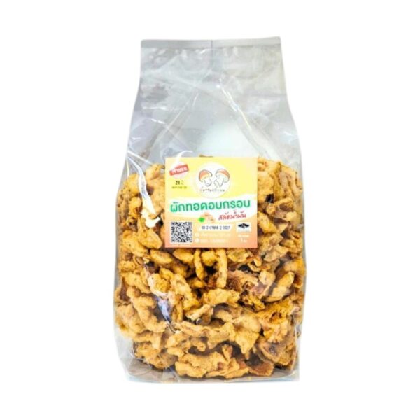 makro-snack-1964 ผักอบกรอบ สลัดน้ํามัน สูตรต้นตํารับเห็ดทอดนาโหนด ขนาด 1 กก. พร้อมน้ําจิ้ม 10 ถ้วย แบบเห็ดล้วน 1 กก.