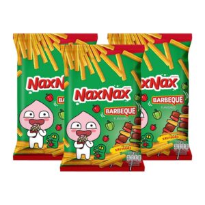 makro-snack-1980 แน็คซ์แน็คซ์ ขนมอบกรอบ รสบาร์บีคิว 65 ก. x 3