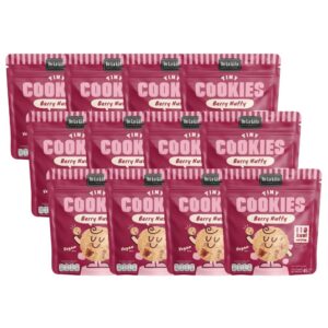 makro-snack-1995 TINY COOKIE ไทนี่คุกกี้ ขนาด 45 กรัม วีแกน แคลต่ํา De La Lita เดอลาลิต้า ขนมคลีน BERRY NUTTY 12 ซอง