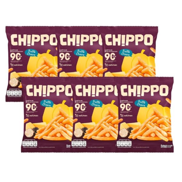 makro-snack-2007 CHIPPO 20 กรัม อร่อย แคลต่ํา ไม่ทอด De La Lita เดอลาลิต้า ขนมคลีน รสทรัฟเฟิลชีส 6 ซอง