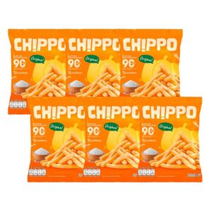 makro-snack-2036 CHIPPO 20 กรัม อร่อย แคลต่ํา ไม่ทอด De La Lita เดอลาลิต้า ขนมคลีน รสออริจินัล 6 ซอง