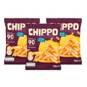 CHIPPO 20 กรัม อร่อย แคลต่ํา ไม่ทอด De La Lita เดอลาลิต้า ขนมคลีน รสทรัฟเฟิลชีส 3 ซอง