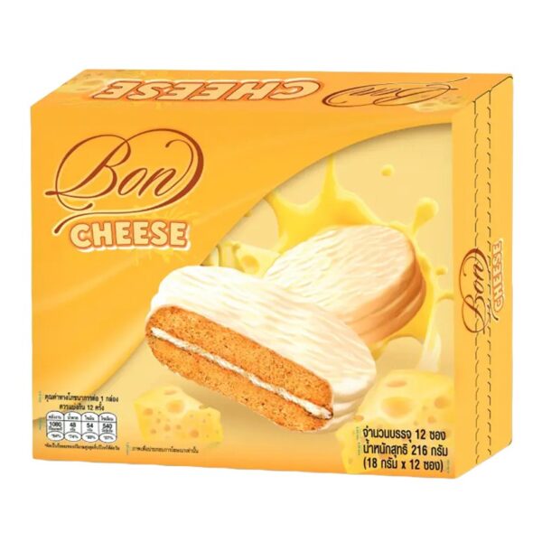 makro-snack-2082 บอน พายสอดไส้ครีมชีส 18 ก. 12 ชิ้น