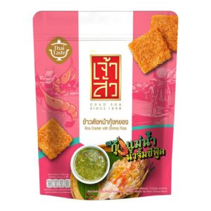 makro-snack-2095 เจ้าสัว ข้าวตังหน้ากุ้งหยอง รสกุ้งแม่น้ํา น้ําจิ้มซีฟู้ด 80 ก.