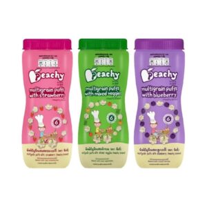 makro-snack-2106 เซตขนมพัฟฟ์ธัญพืช 3 กระปุก คละรส รสละ 1 กป. (R15,R16,R25)