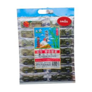 makro-snack-2124 (200 แผ่น) Panda Crispy seaweed สาหร่ายทะเลปรุงรส สาหร่ายเกาหลี ตราแพนด้า รสดั้งเดิม