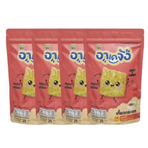 อาเคจังเกี๊ยวจิ๋วเซ็ตทดลอง ต้มยําจิ๋ว 4 ห่อ ขนาด 25 กรัม