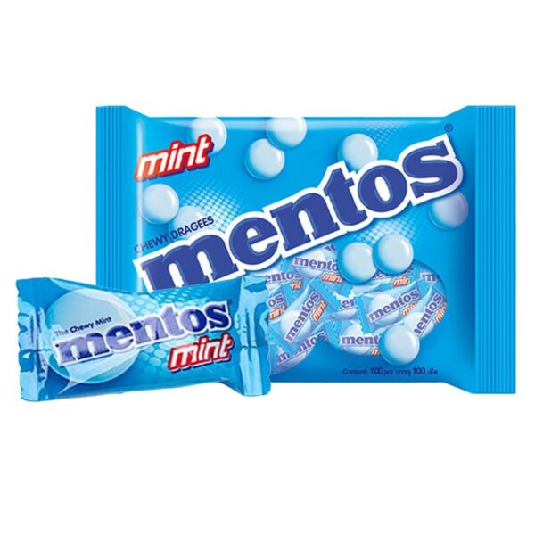 makro-snack-2171 เมนทอส ลูกอม รสมินต์ 100 เม็ด