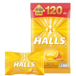 makro-snack-2173 ฮอลล์ ลูกอม รสน้ําผึ้งผสมเลมอน 120 เม็ด