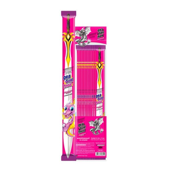 makro-snack-2201 ดราก้อนทังค์ ฟรุ๊ตกัมมี่ สตรอเบอร์รี่ 18 ก. 12 ชิ้น